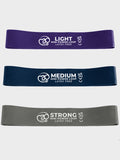 Yoga Mad Mini Power Loop Resistance Band - 3 Pack (Latex Free)