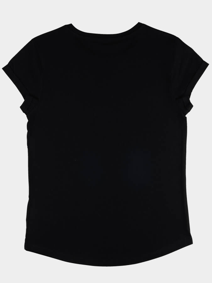 Yoga Studio Women's Organic Cotton Rolled Sleeve T-Shirt Top