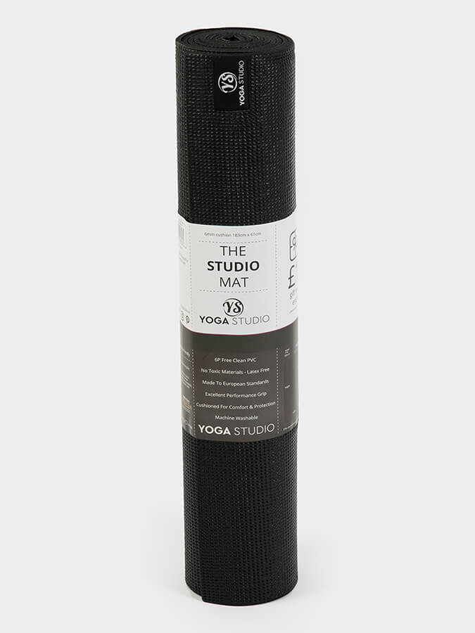 Personalised Black Custom Branded Yoga Mat 6mm With Custom Design