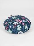 Yoga Studio Round Designed Organic Buckwheat Cushion - Floral Collection