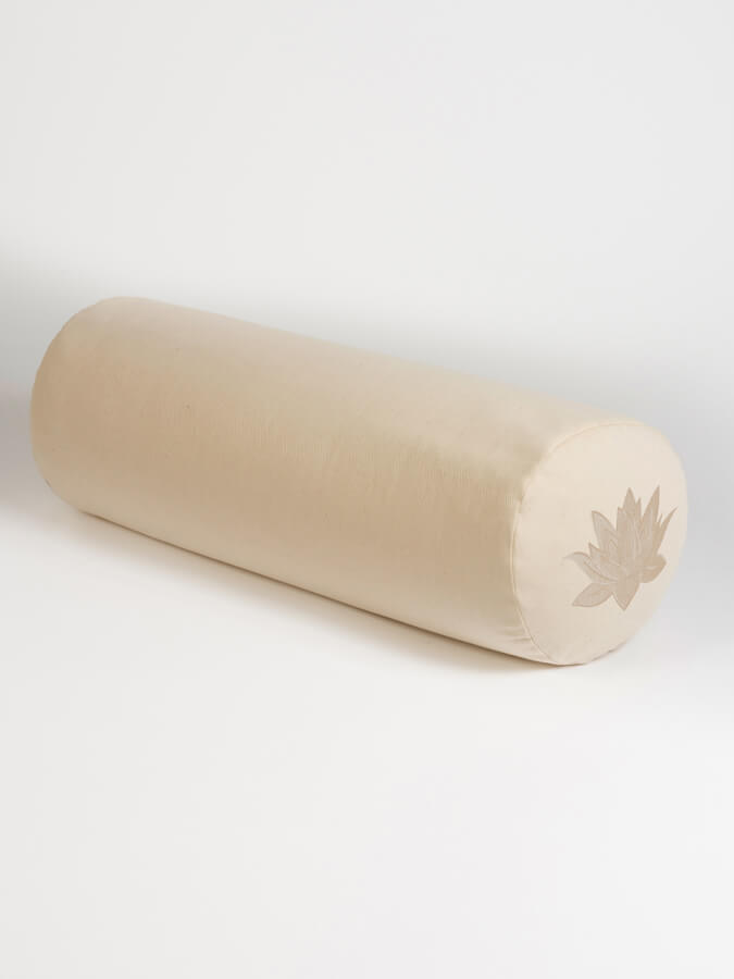 Yoga Studio Organic Cotton Buckwheat Lotus Meditation Bolster Cushion