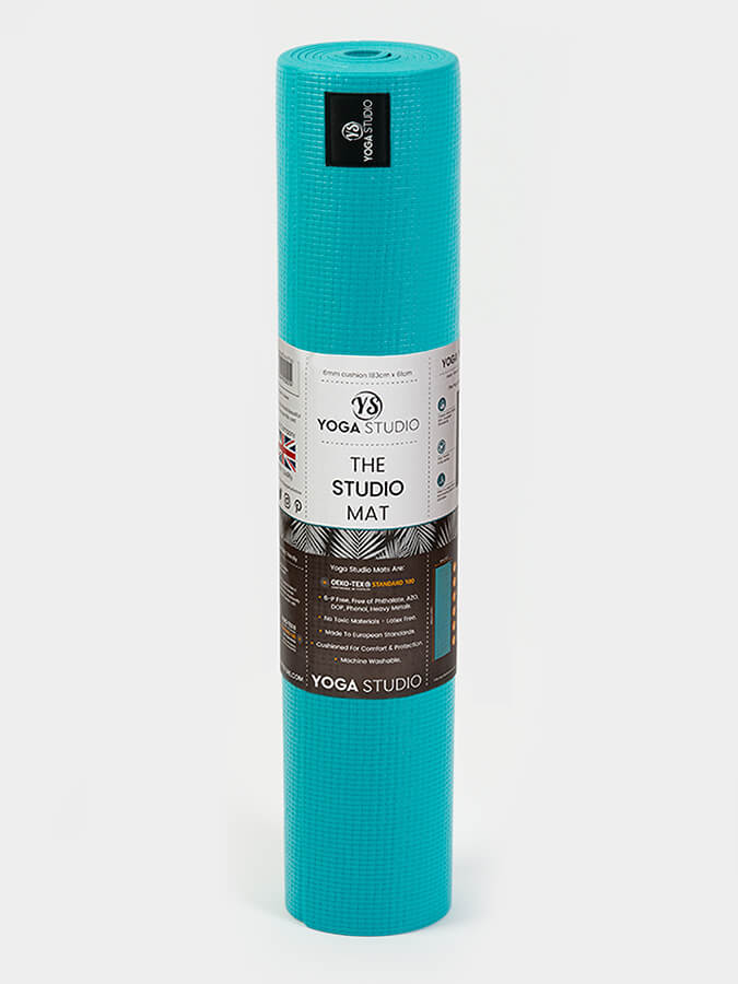 Personalised Turquoise Custom Branded Yoga Mat 6mm With Custom Design