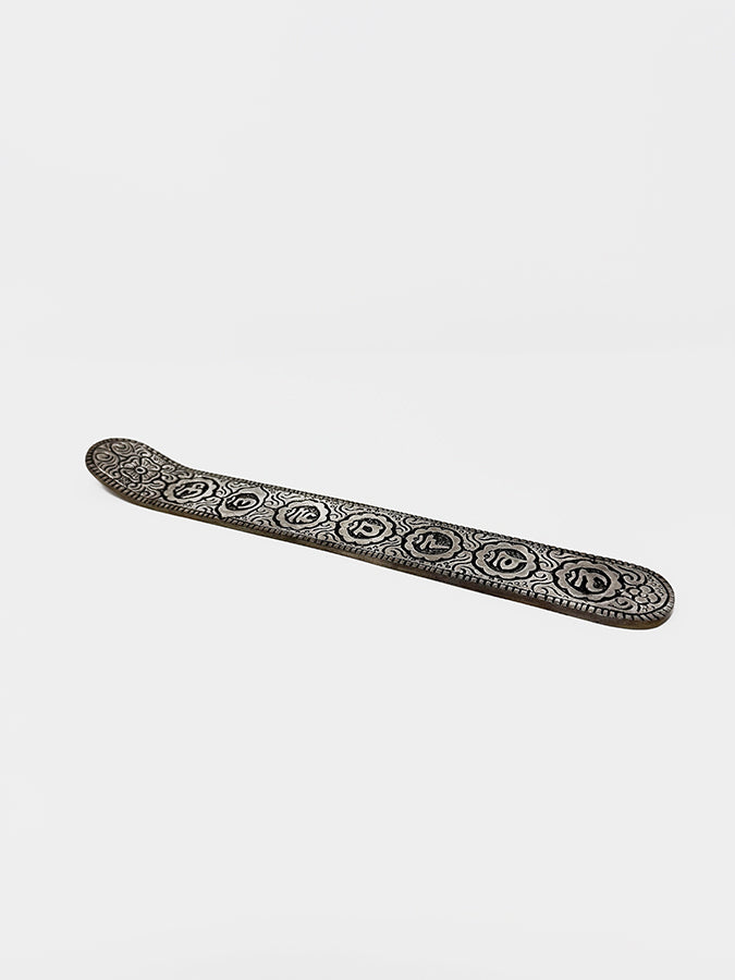 Namaste Metal Embossed Incense Holder - Symbols