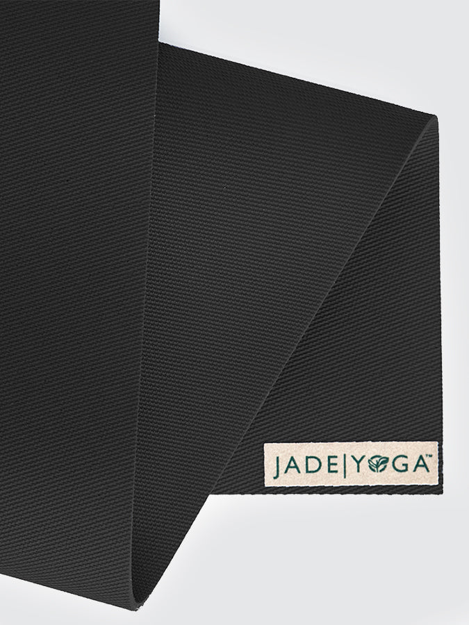 Jade Yoga Harmony 74" Inch Yoga Mat - Black