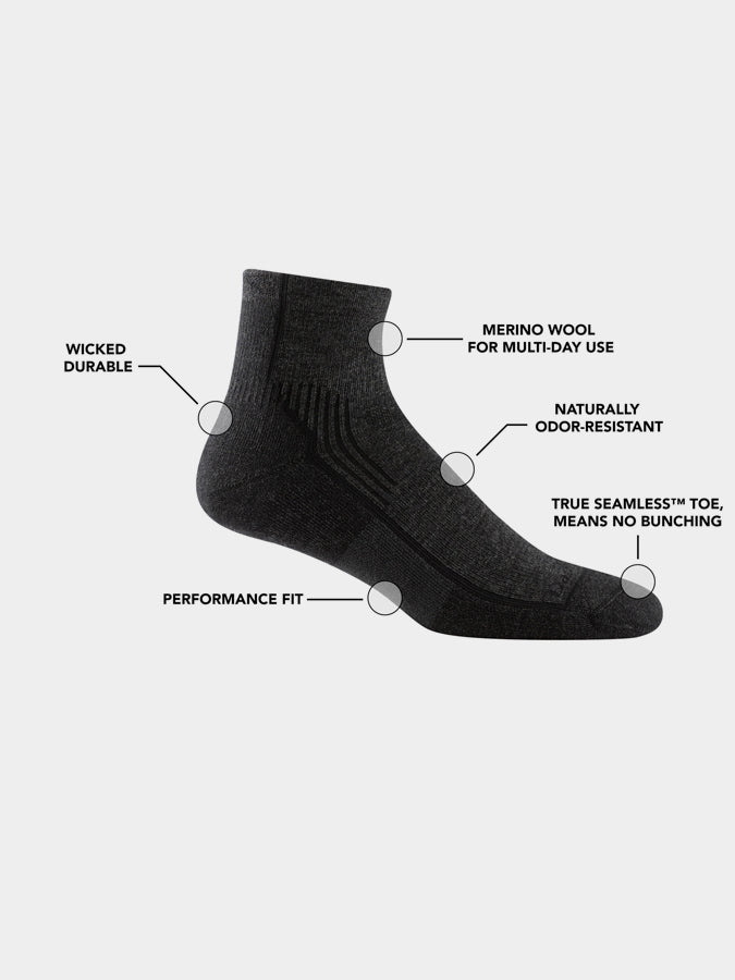 Darn Tough 1959 Men's Hiker Quarter Midweight Hiking Socks