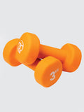 Yoga Mad Paire des haltères de 3Kg - Orange