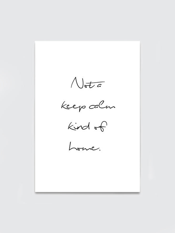 Keep Calm Wall Art Poster (A3) - Mina Print