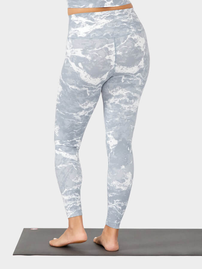 Manduka Evolve Women's Leggings - Shadow Blue Marble