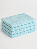 Yoga Studio 1''' Inch Chip Foam Half Yoga Block (4 Pack)