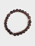 Yoga Studio Smoky Quartz Mala Bracelet en perle