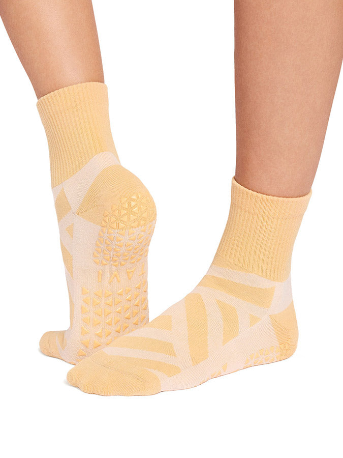 Toe Sox Half Toe Bellarina Chaussettes Antidérapantes Pour Yoga, Pilates Et Danse Femme
