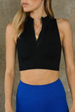 Jilla Active Recycled Zip Crop Top