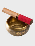 Namaste Bouddha Design Brass Chantant Bowl avec Stick Striker