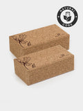Yoga Studio Standard Taille Cork Yoga Brick Twin Pack - Lively Lilium
