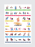 Enfants de Chiball Affiche de position en équilibre Yoga