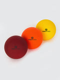 Yoga Studio Trigger Point Massage Balles Set de 3 Rouge - Orange - Jaune